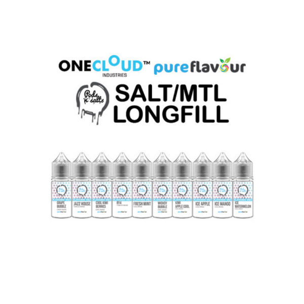 Pods 'n Salts - Flavour Concentrate - (Just Add MTL/Salt Nic) - Makes 30ml